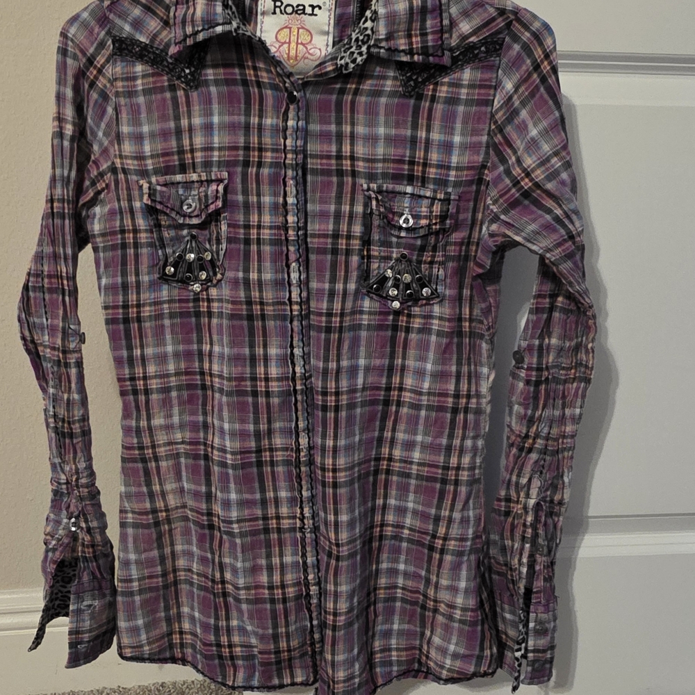 Roar Multicolor Plaid Shirt
